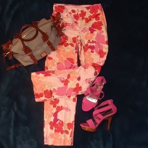 Cute LOFT floral print pants